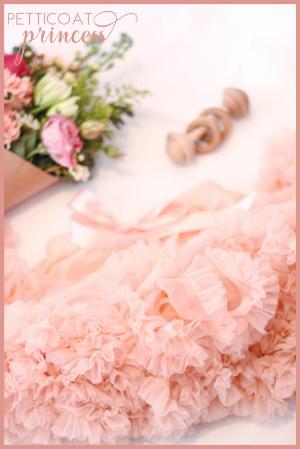 peach petticoat tutu skirt