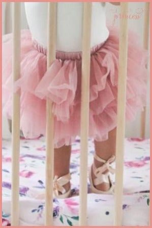 Dusty pink tutu ruffle bloomers for cake smash photos