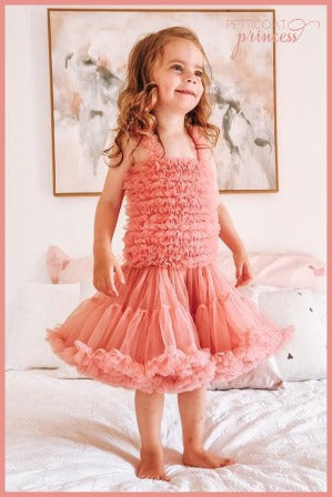 rose pink, soft, ruffle, pettidress, tutu