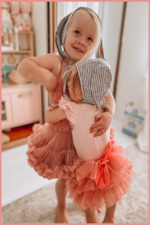 Rose pink soft ruffle tutu bloomers for cake smash photos