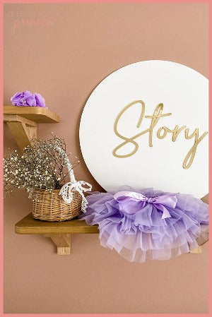 lilac tutu bloomers flat lay