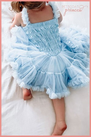 ice blue frozen elsa themed birthday dress