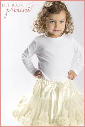 creme petticoat tutu birthday party outfit