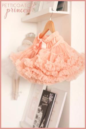 peach petticoat tutu skirt