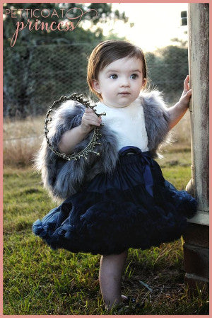 Navy blue petticoat tutu full skirt