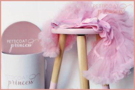 baby pink musk ribbon petticoat tutu and gift box 