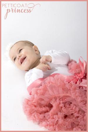 rose pink petticoat tutu skirt newborn baby photography